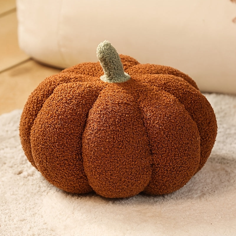 Cuscino a Forma di Zucca in Pile – Accogliente e Morbido per Decorazioni Autunnali