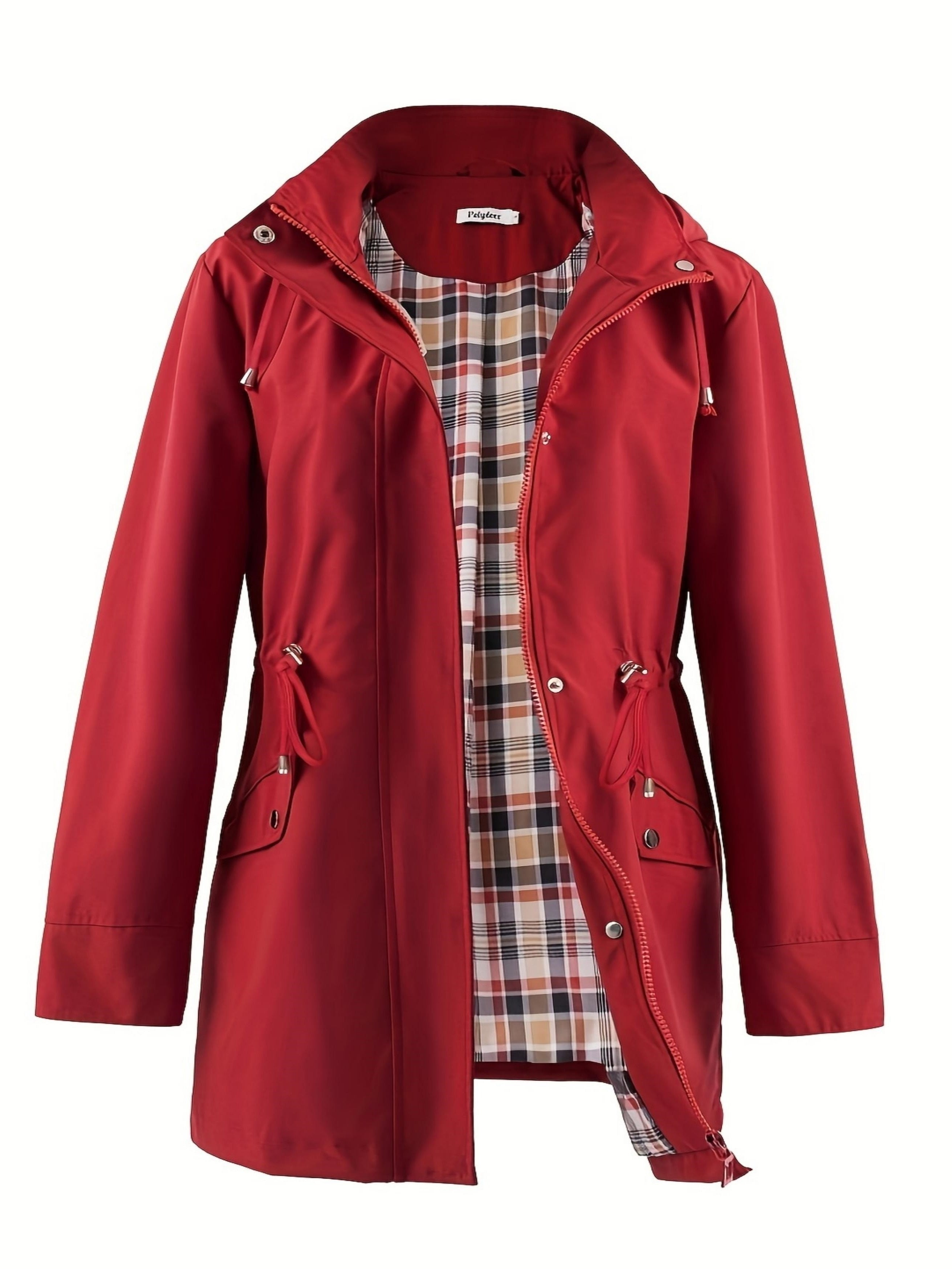 Giacca Imbottita Taglie Forti con Cappuccio e Coulisse – Casual e Confortevole per Autunno e Primavera