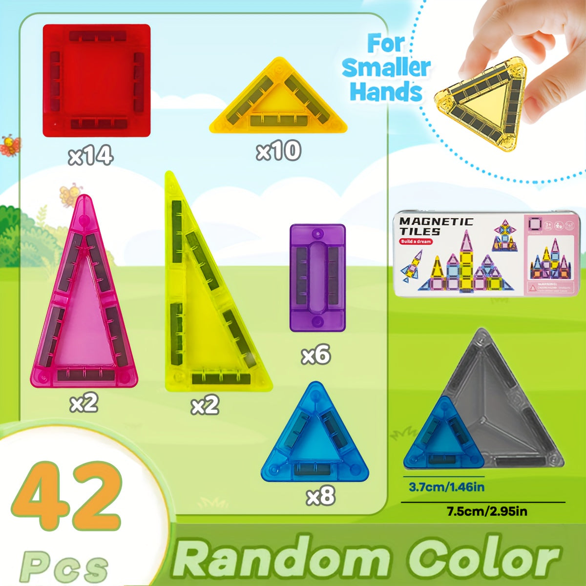 Set di Blocchi Magnetici Mini – Divertimento Compatto e Versatile