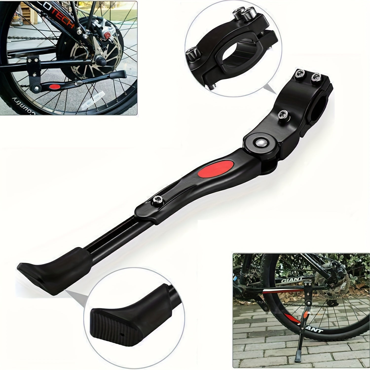 Supporto per Bicicletta Regolabile – Supporto Laterale Robusto per Parcheggio Stabile