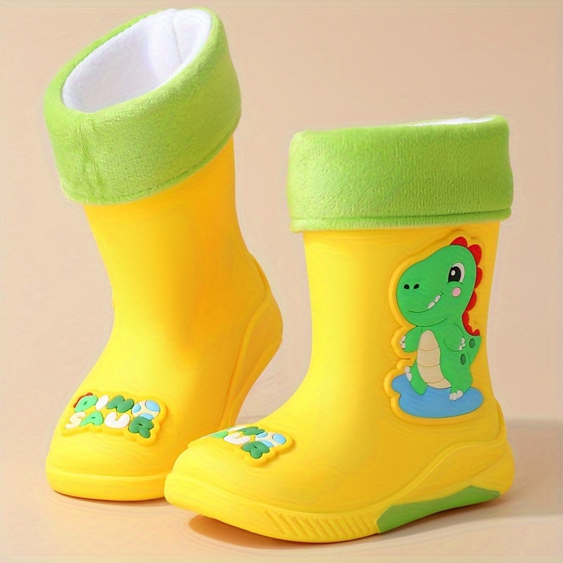 Stivali da pioggia per bambini con Cartone Esploratore Spaziale – Caldi e Impermeabili per l'Inverno