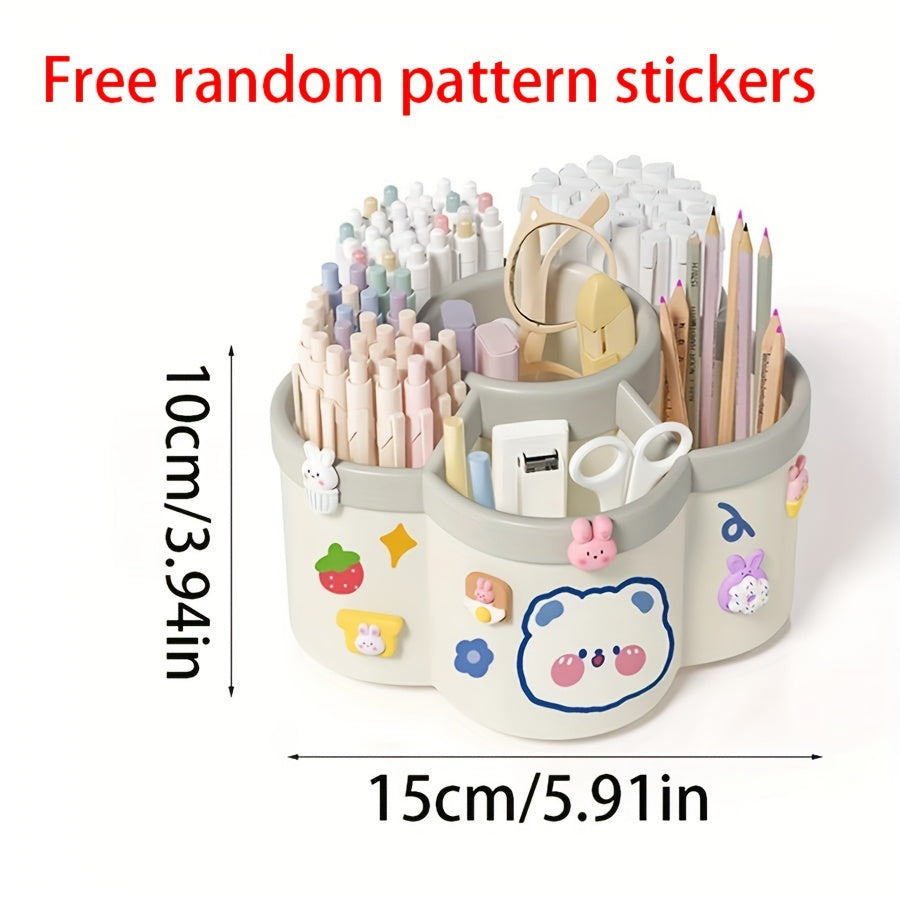 Organizzatore di Cancelleria con Animali Colorati - Per un Luogo di Lavoro Allegro