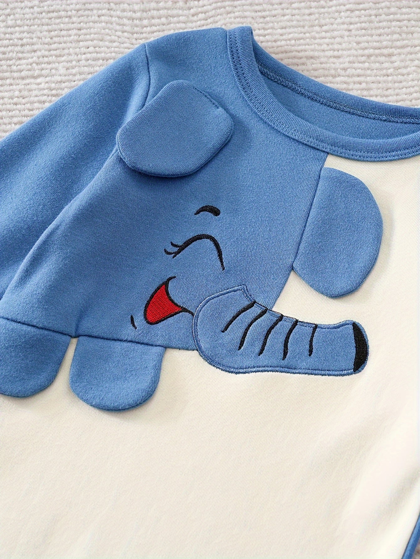 Body Elefante Carino per Neonati – Perfetto per Autunno e Inverno