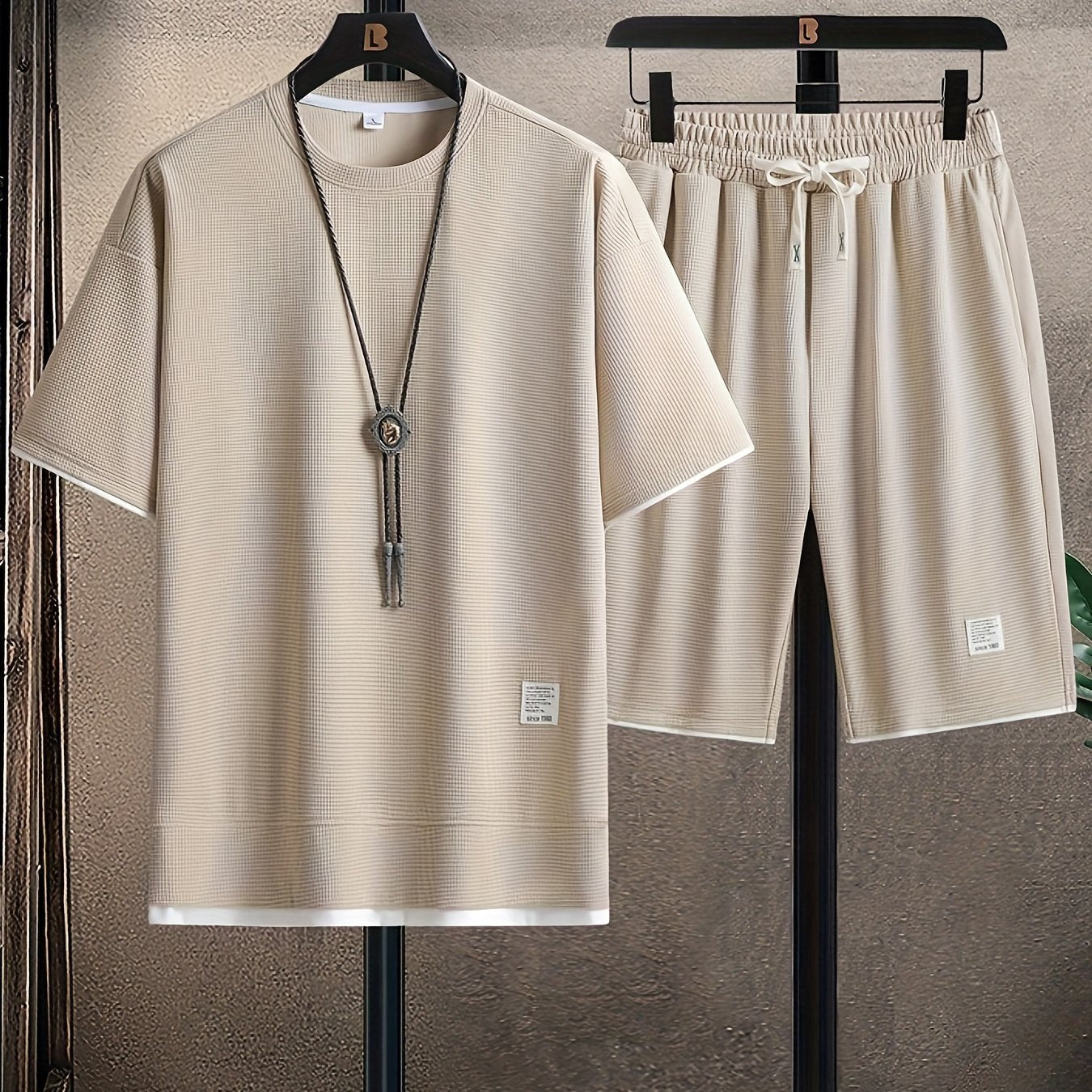 Set da Uomo Trendy con Collo Rotondo – Confortevole e Traspirante per Estati Attive