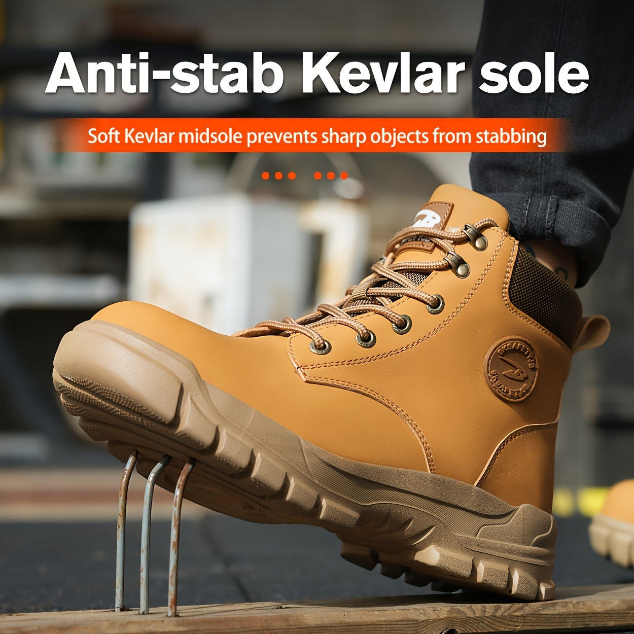 Stivali da Lavoro di Sicurezza Robusti con Punta in Acciaio – Durevoli e Confortevoli per Lavoro e Industria