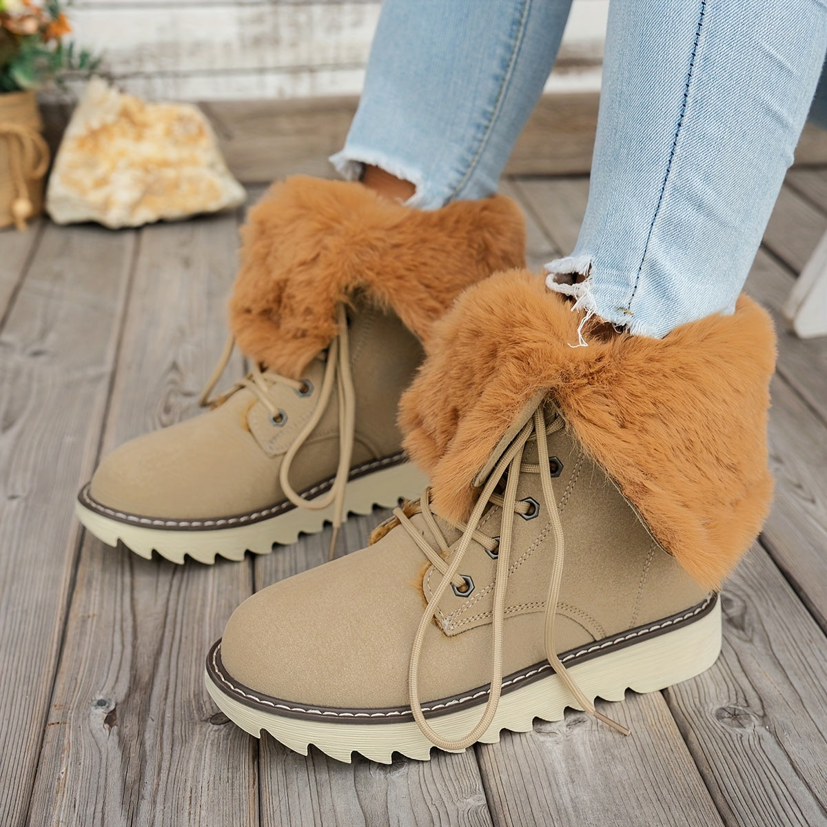 Stivali Invernali Lieke con Lacci - Per Stile e Calore