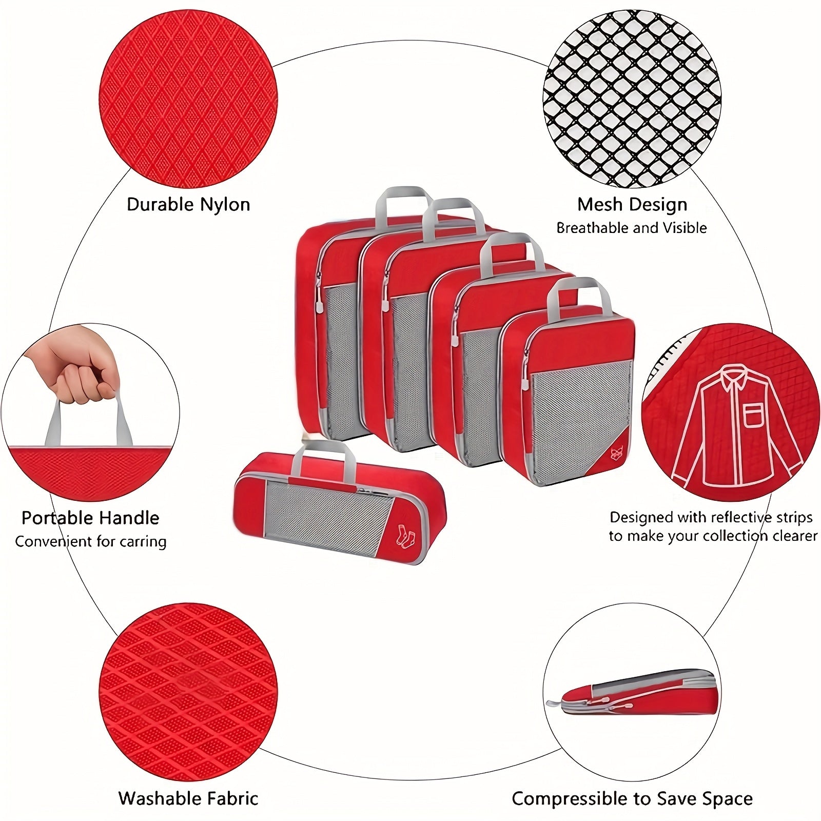 Set Organizzatore di Viaggio – Compatto e Pratico per Viaggiare