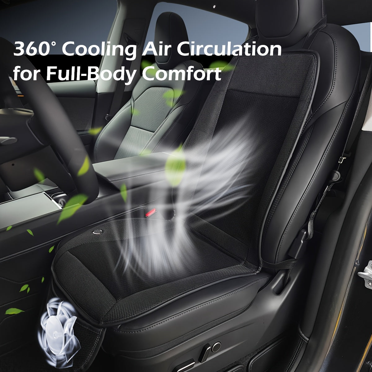 Cuscino per Sedile Auto con Ventilatore Turbo – Raffreddamento Veloce e Comfort