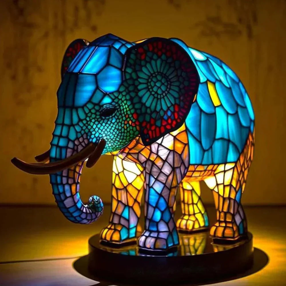 Lampada Animale in Vetro Mosaicato Artistico – Colore e Atmosfera in Casa