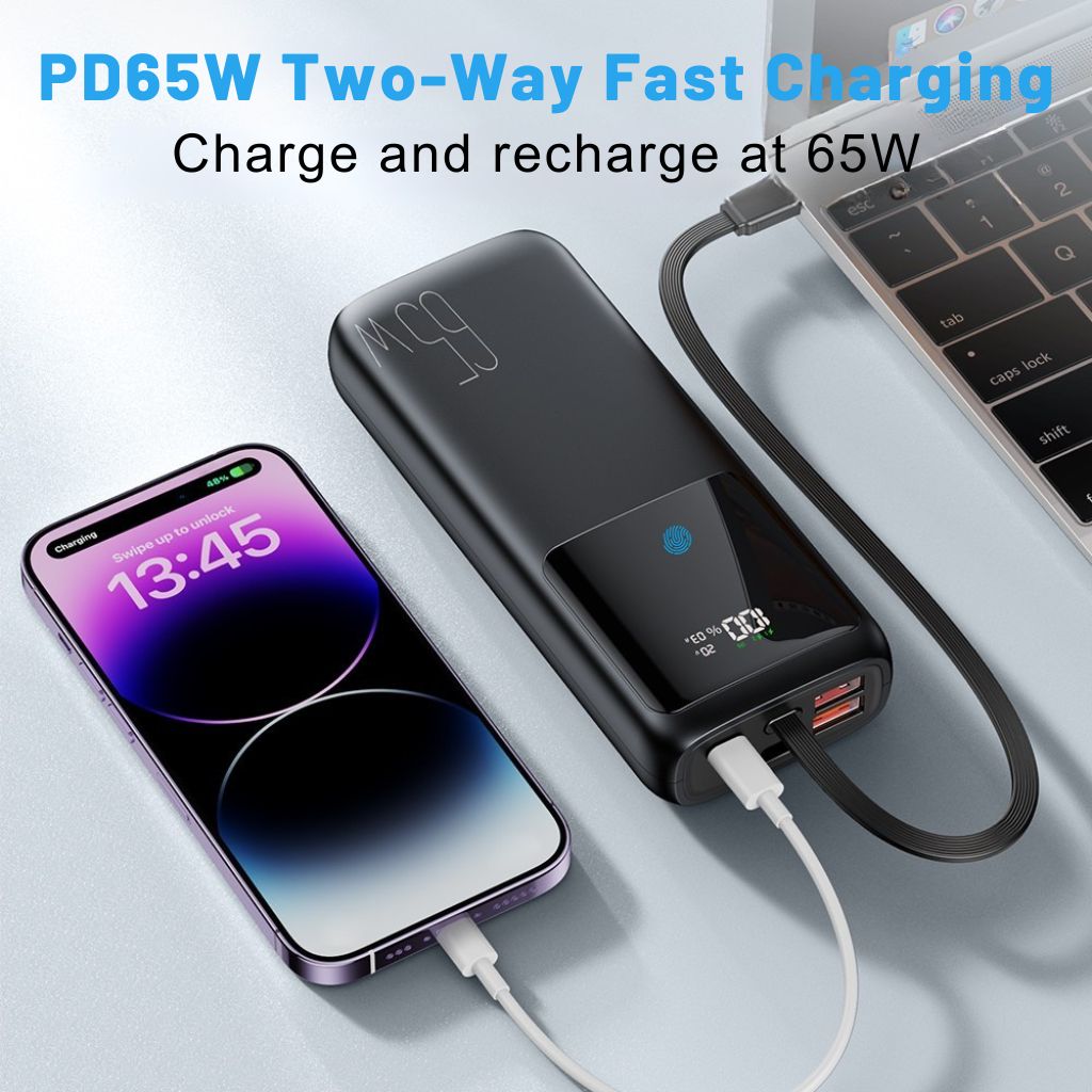 VoltMate Pro 65W – Powerbank Multicarica Smart con Display Touch