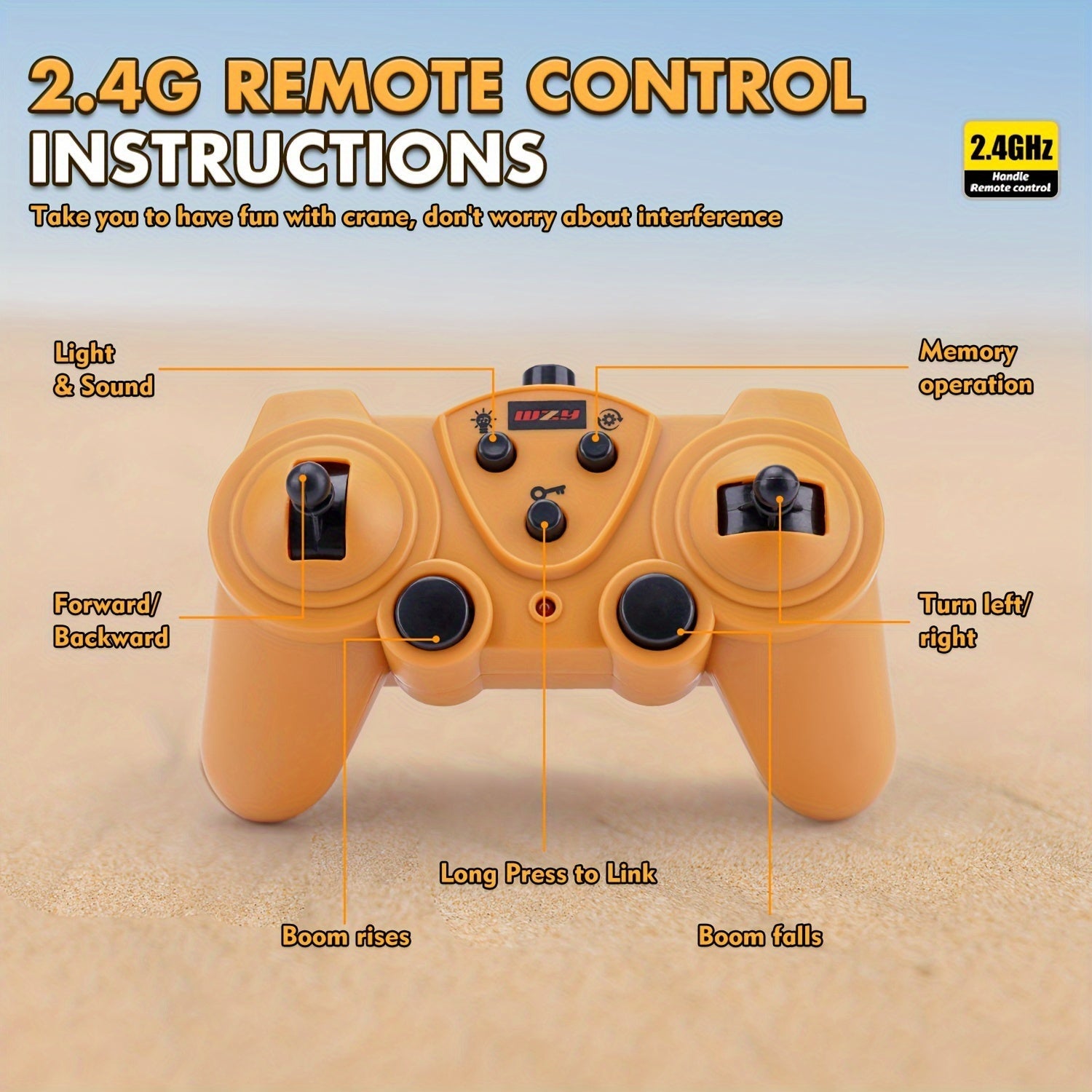 MegaLift RC Gru - Potente Gru da Cantiere Radiocomandata a 360°