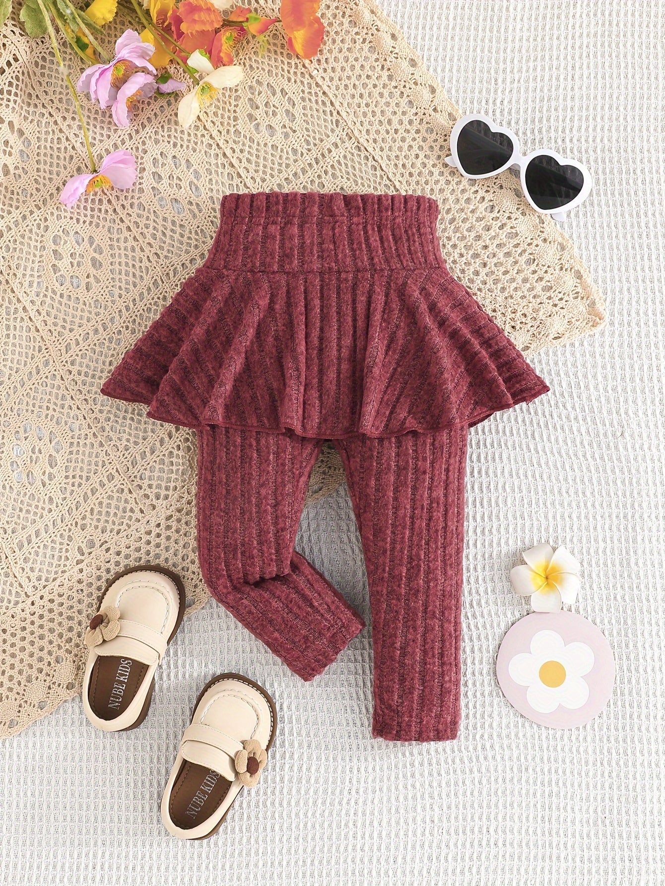 Set Gonna a Costine e Pantaloni Tess per Bambine - Casual e Stile per Attività all'Aperto
