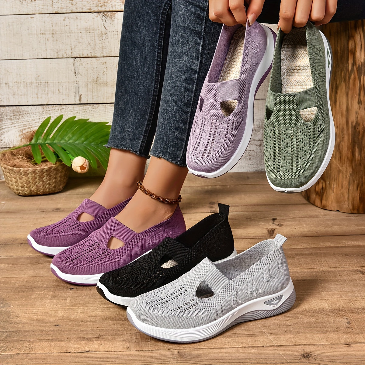 Sense - Sneakers Slip-on Casual Traspiranti
