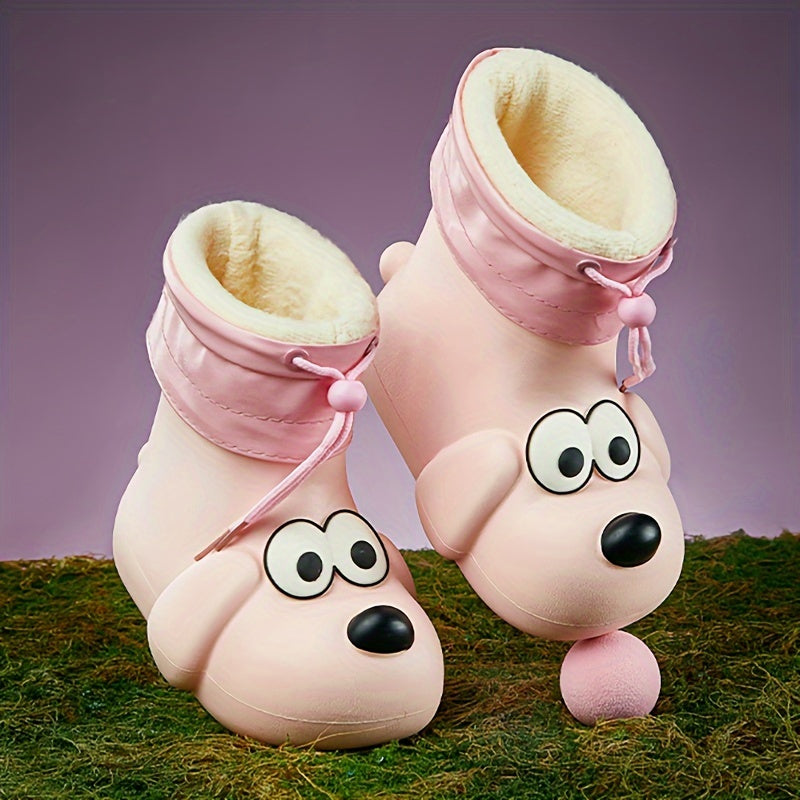 Stivali da Pioggia Peluche per Bambini - Caldi e Giocosi per Giornate Piovose