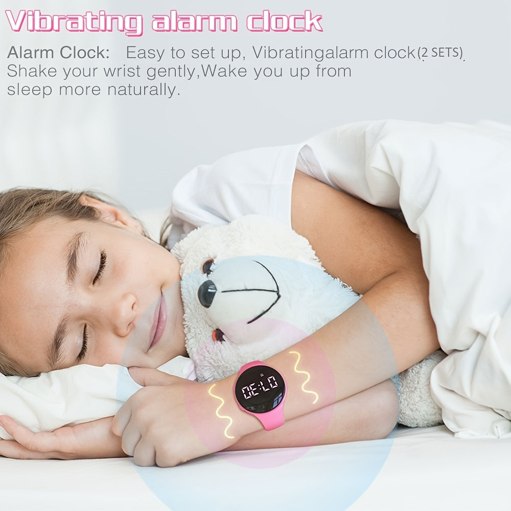 Orologio Digitale LED Contapassi con Allarme Vibrante – Fitness Tracker per Bambini