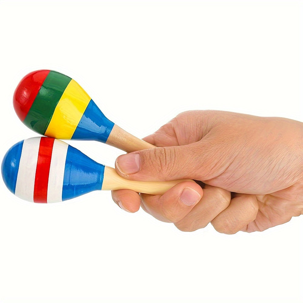 MelodyWood Maraca in Legno - Strumento Musicale Giocoso per Bambini