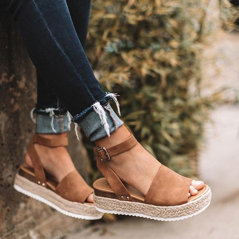 Sandali Espadrille con Piattaforma per Donna – Calzature Estive Eleganti e Confortevoli
