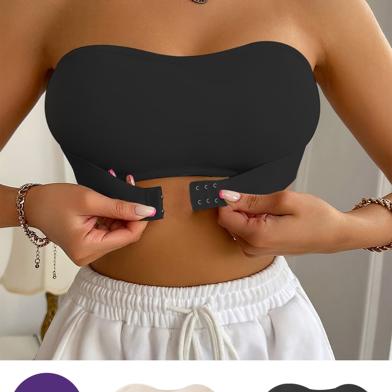 Reggiseno Bandeau Senza Cuciture - Morbido e Confortevole Senza Ferretto