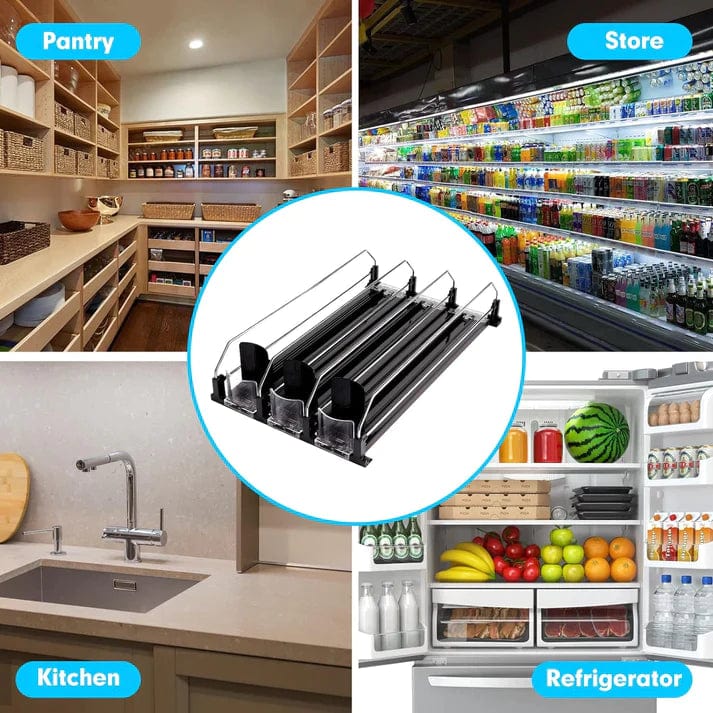 OrganizerPro - Supporto per Lattine Intelligente con Sistema di Spinta