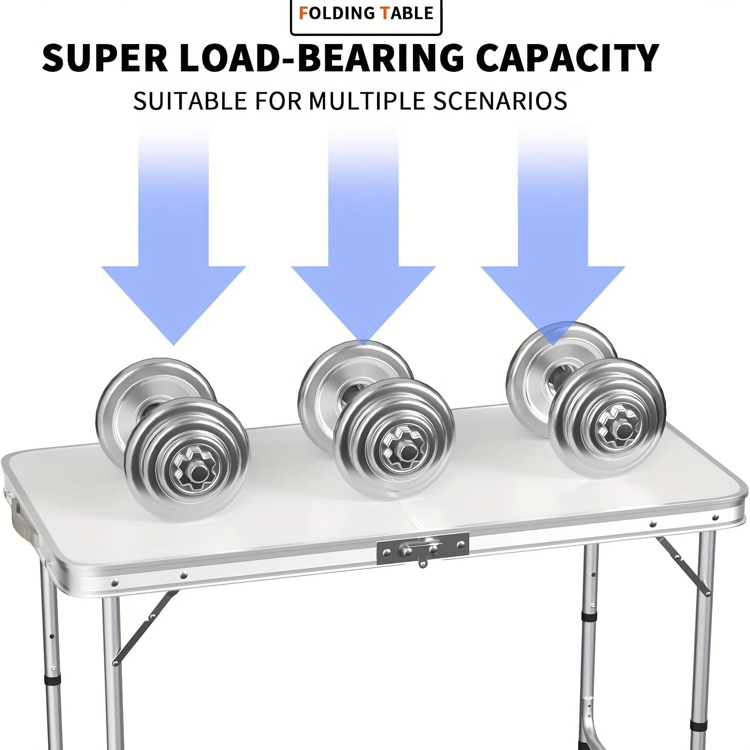 Tavolo da Campeggio Pieghevole - Leggero e Portatile, Ideale per Feste e Attività all'Aperto