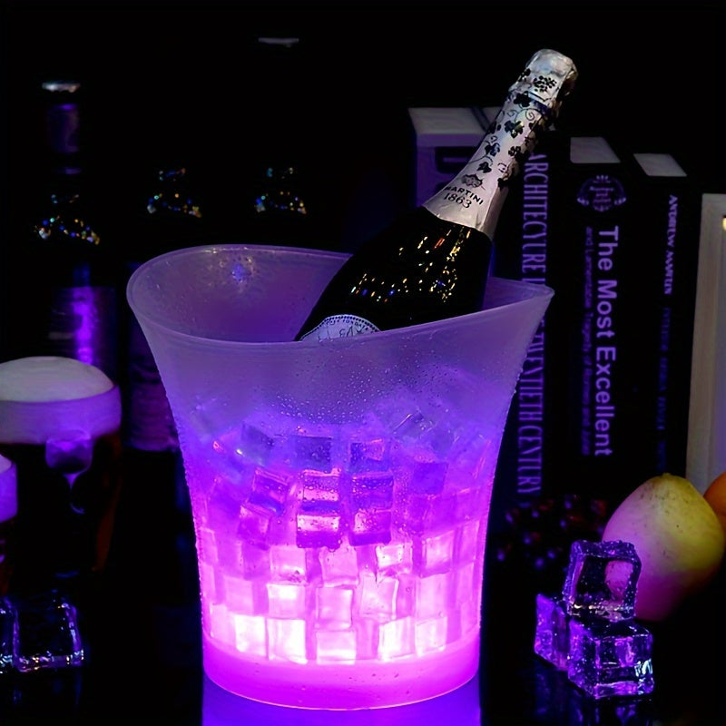 Secchiello per ghiaccio LED illuminato da 5L – Perfetto per Champagne e Birra