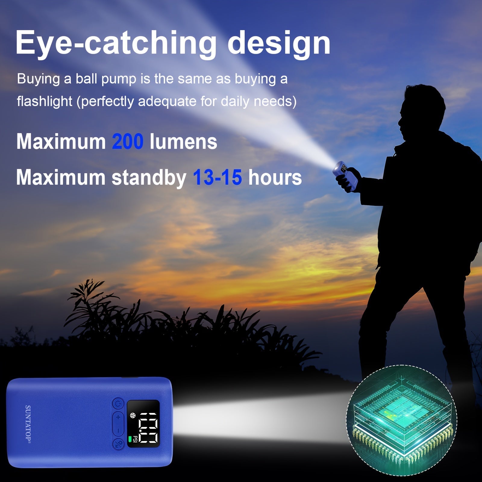 Pompa per palloni automatica 20 PSI – Veloce e Pratica per Diversi Palloni Sportivi