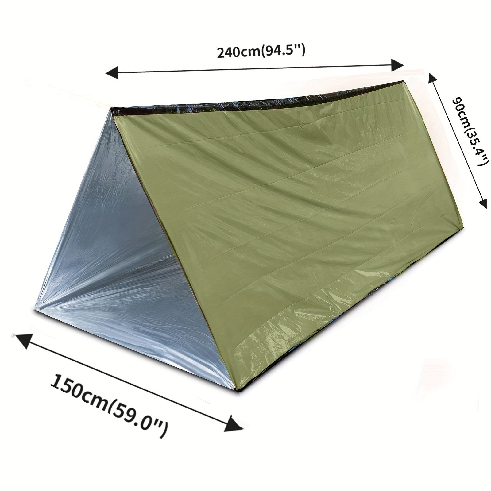 Tenda d'Emergenza Survivor - Tenda Impermeabile per 2 Persone