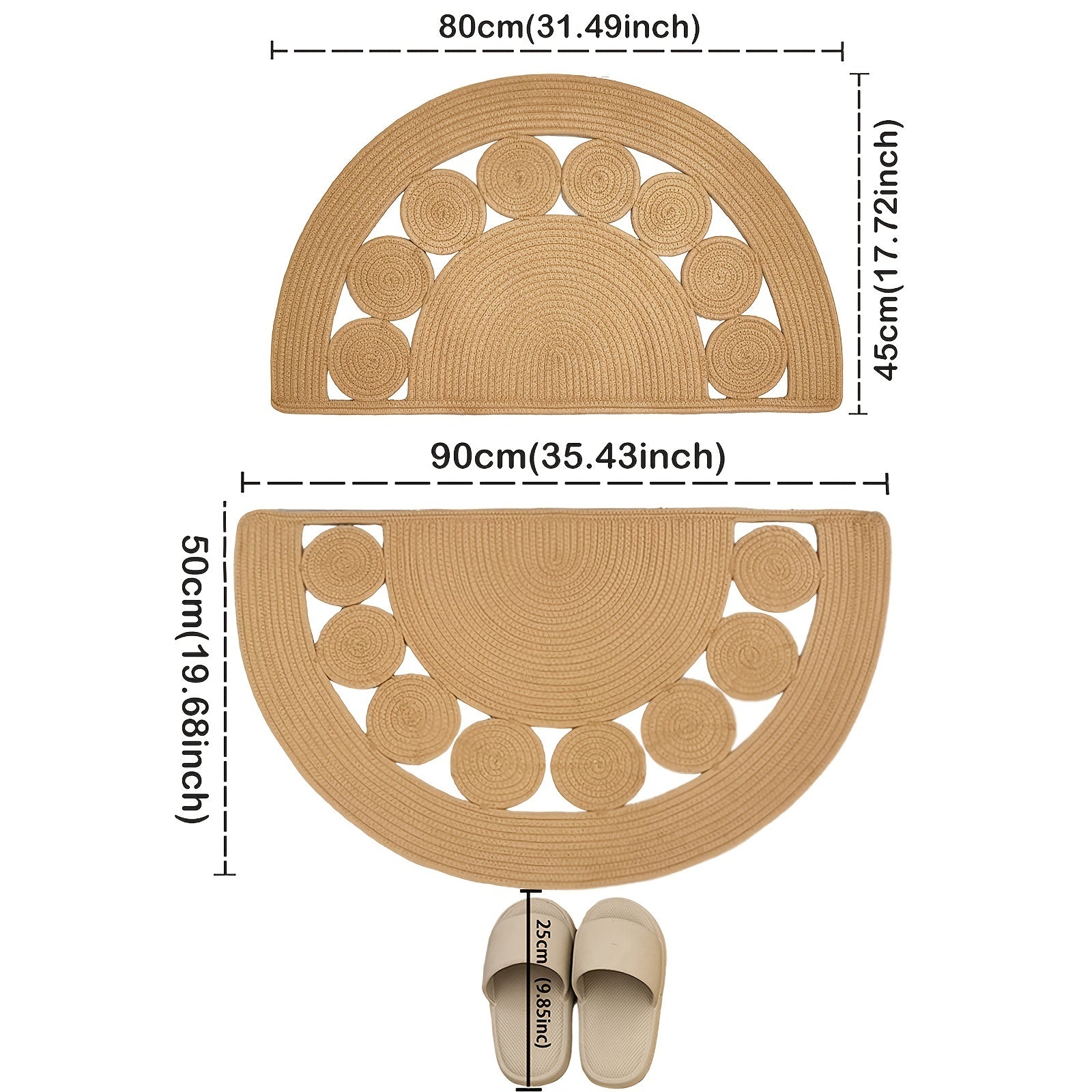 Tappetino da Bagno Bohemien Tessuto a Mano – Perfetto per il tuo Bagno o Ingresso