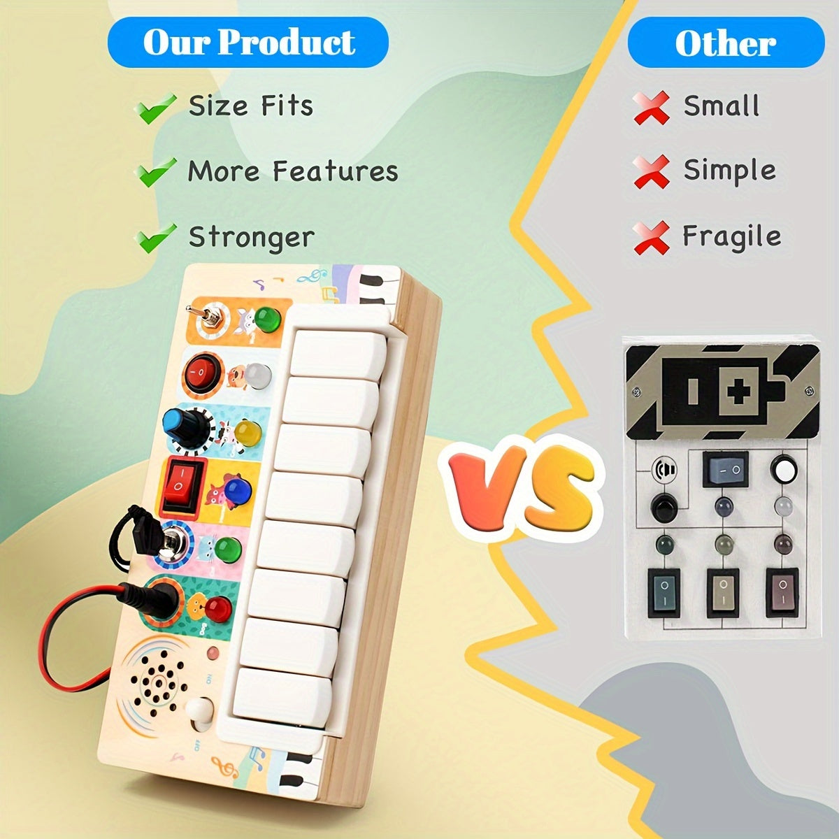 Tabellone Musicale Educativo per Bambini - Imparare e Giocare con Suoni e Luci