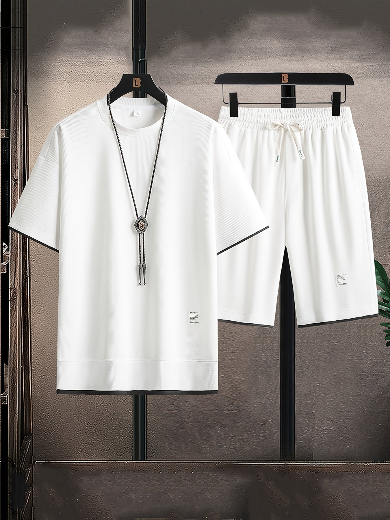 Set da Uomo Trendy con Collo Rotondo – Confortevole e Traspirante per Estati Attive