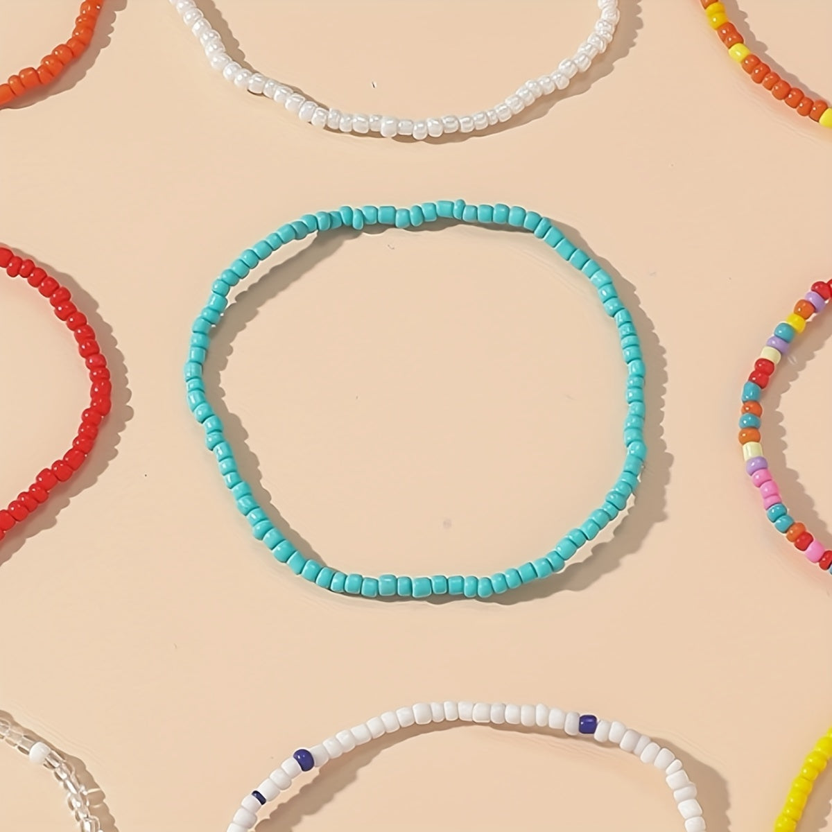 Set di 13 Braccialetti alla Caviglia Bohemien - Accessori in Perline Fatti a Mano per l'Estate
