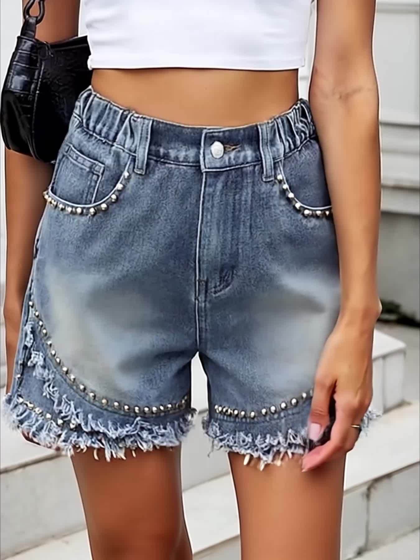 Punkrock Denim Shorts – Smart e Trendy