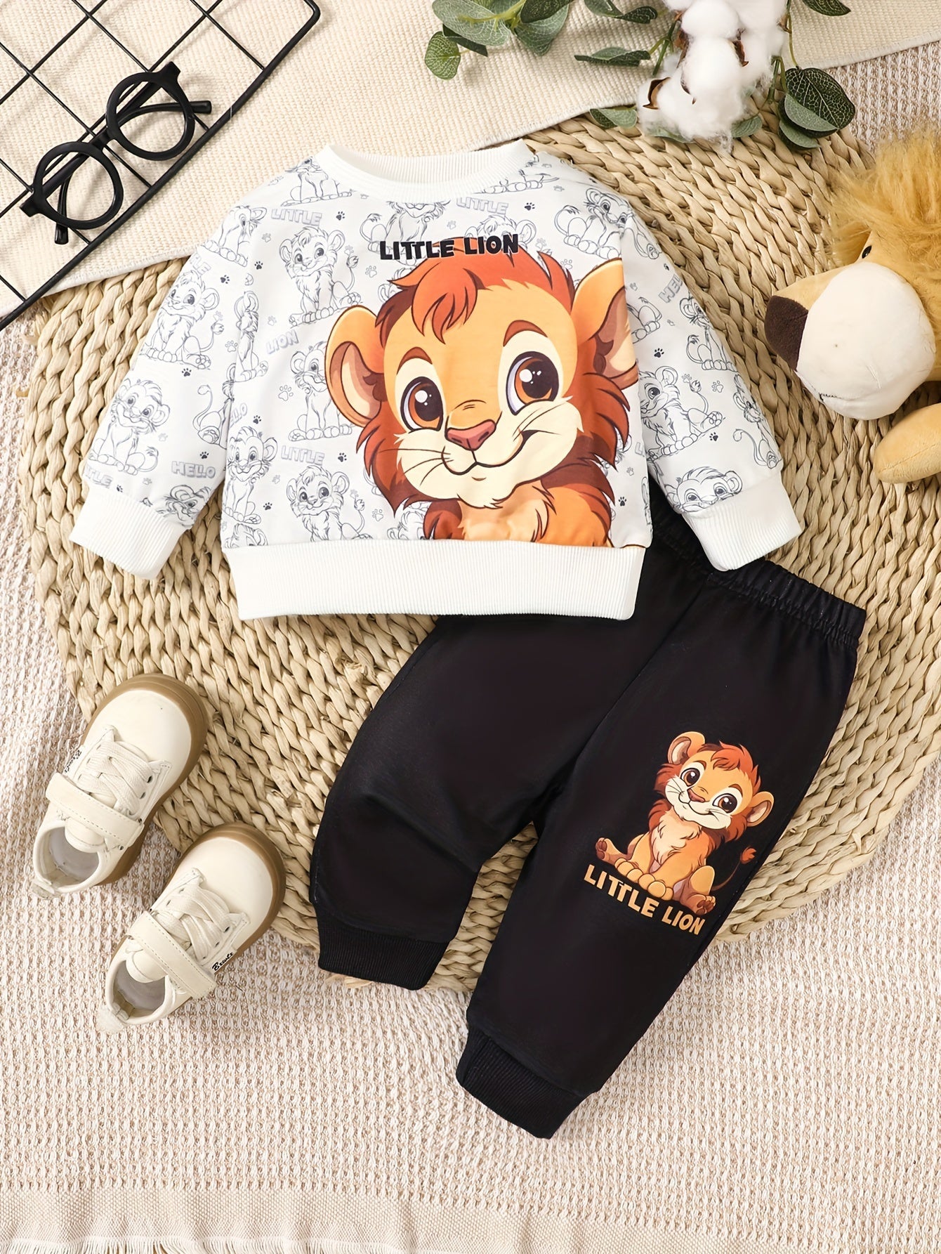 Set Jumpsuit Leone carino – Perfetto per Avventure in Autunno e Inverno