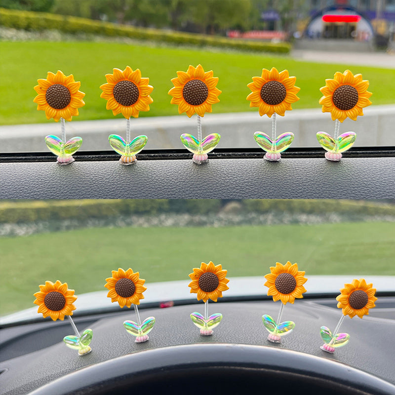 SunnyRide - Delizioso ornamento auto a girasole