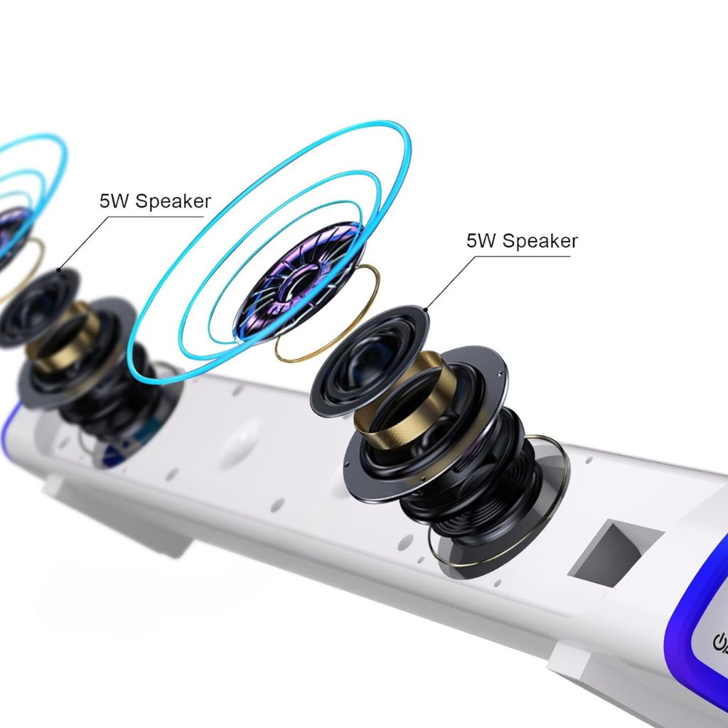 SonicBeam Gaming Soundbar – Suono Dinamico con Atmosfera LED
