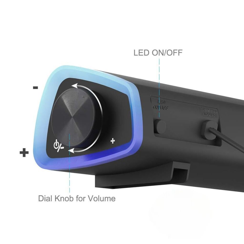 SonicBeam Gaming Soundbar – Suono Dinamico con Atmosfera LED