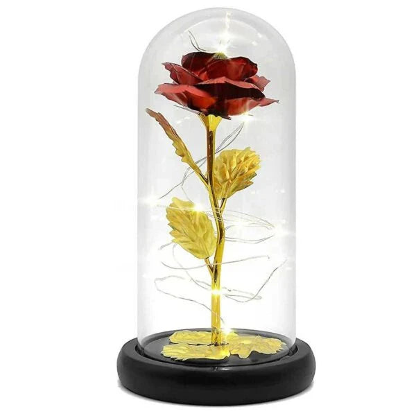 Rosa dell'Eternità Placcata in Oro a 24 Carati - Regala a tua madre qualcosa di speciale