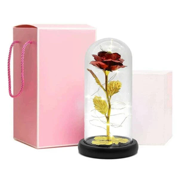 Rosa dell'Eternità Placcata in Oro a 24 Carati - Regala a tua madre qualcosa di speciale