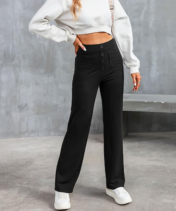 Pantaloni Lotte a Vita Alta – Eleganti, Confortevoli e Casual