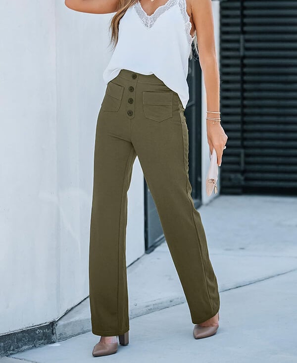 Pantaloni Lotte a Vita Alta – Eleganti, Confortevoli e Casual