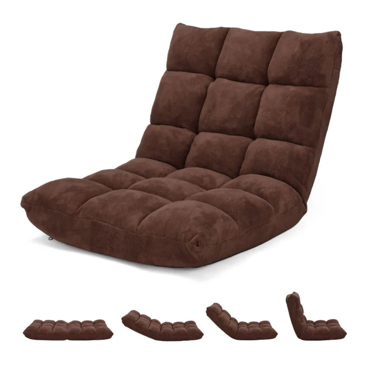 FlexiLounge 14 – Sedia a Terra Regolabile con Comfort Estremo