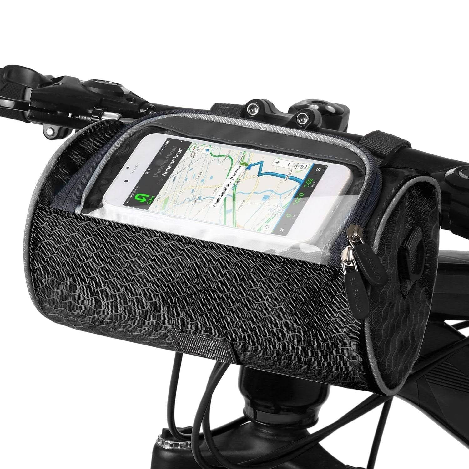 SpeedyBike Borsa – Borsa Impermeabile per Bicicletta con Finestra per Telefono