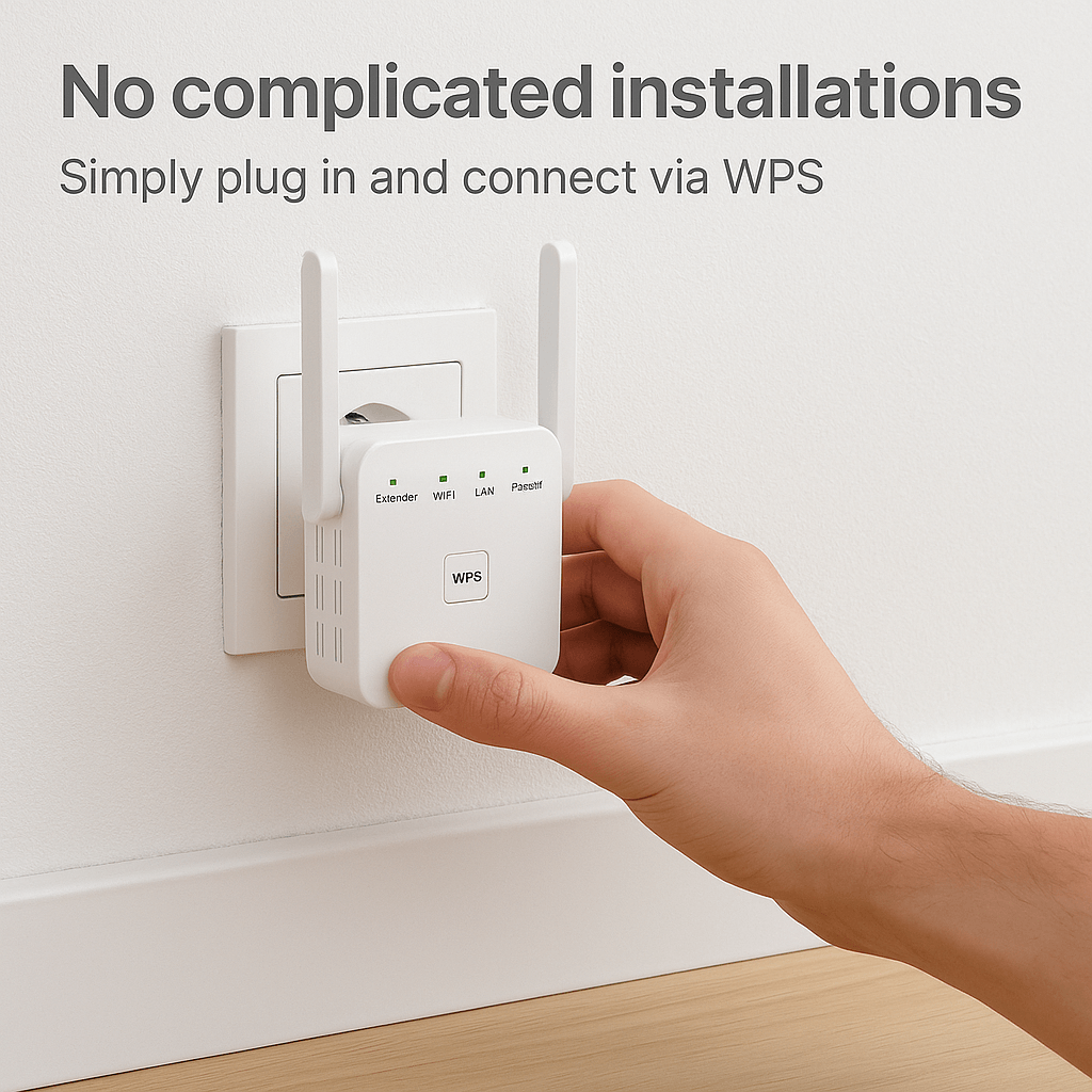 SpeedWave WiFi Amplificatore – Internet Superveloce in Ogni Stanza