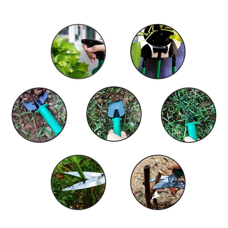 Set di Attrezzi da Giardino con Valigia – Kit Tutto-in-Uno per Lavori all'Aperto