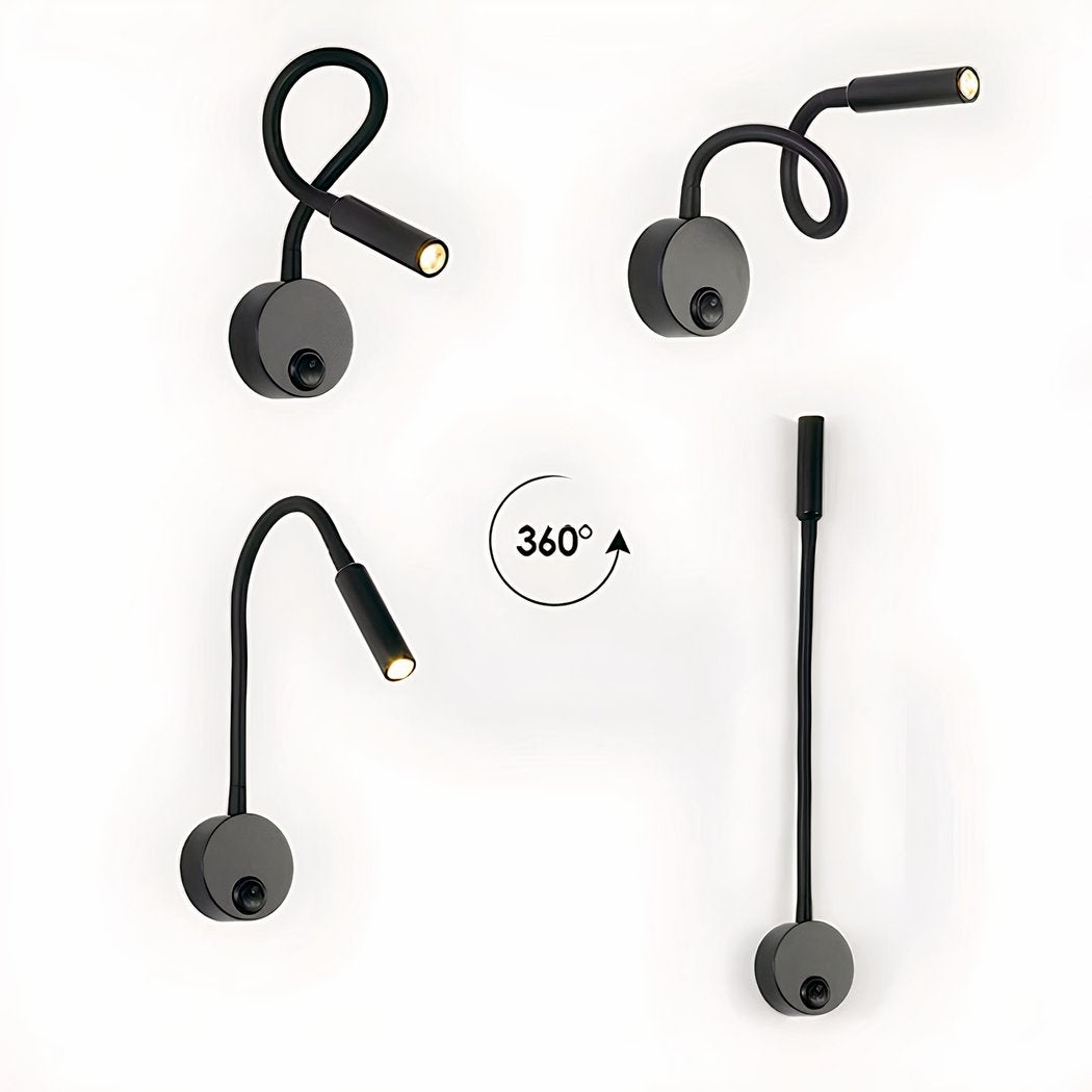 Lampada da muro flessibile con interruttore – Luce regolabile per un'esperienza di lettura perfetta