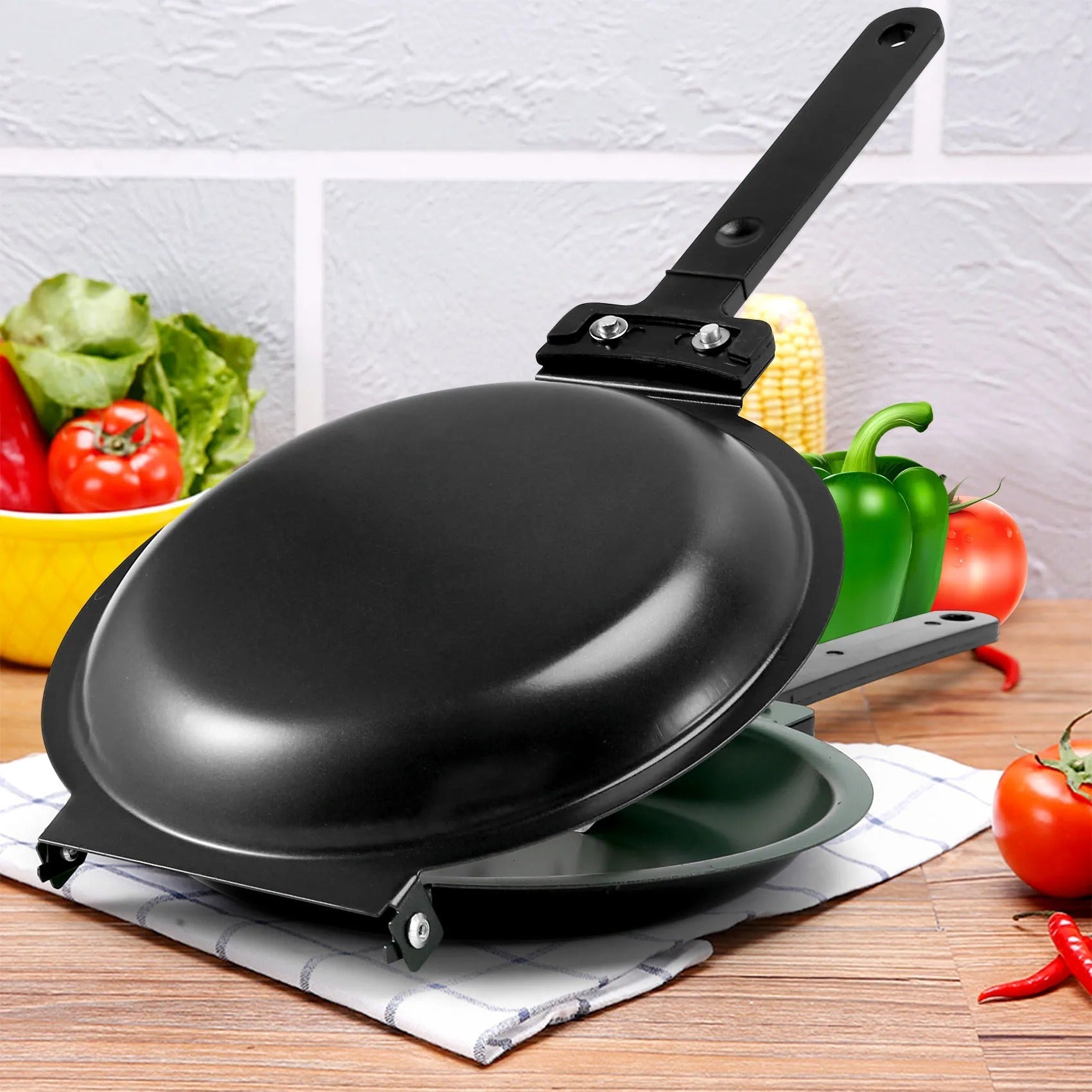 ChefCook - Padella antiaderente doppia faccia