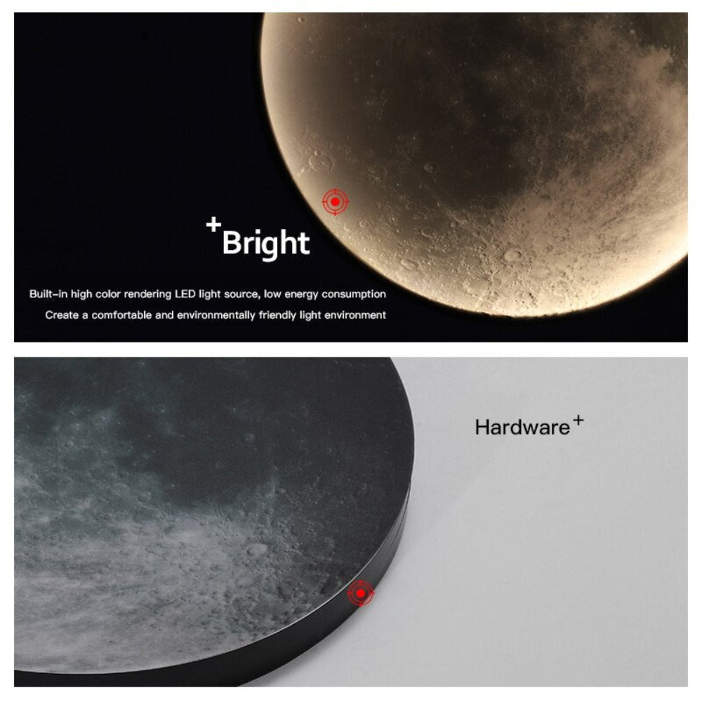 Luna Lampada da Soffitto 3D – Atmosfera Magica e Luce Calda