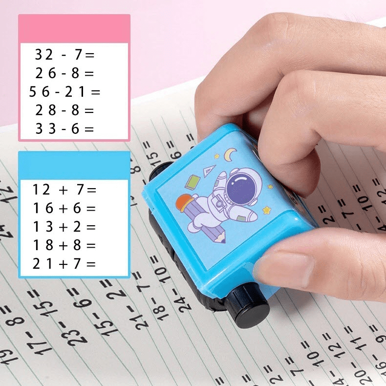 MathMaster Set di Timbri - Imparare a Contare Giocando per Bambini