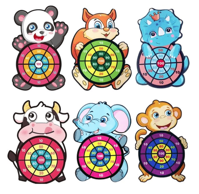 Dartboard Appiccicoso Amici Animali - Divertimento Sicuro per Bambini