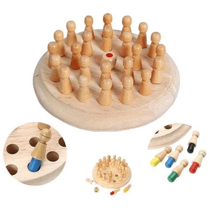 MemoryMaster Gioco di Memoria in Legno - Sfida e Istruzione
